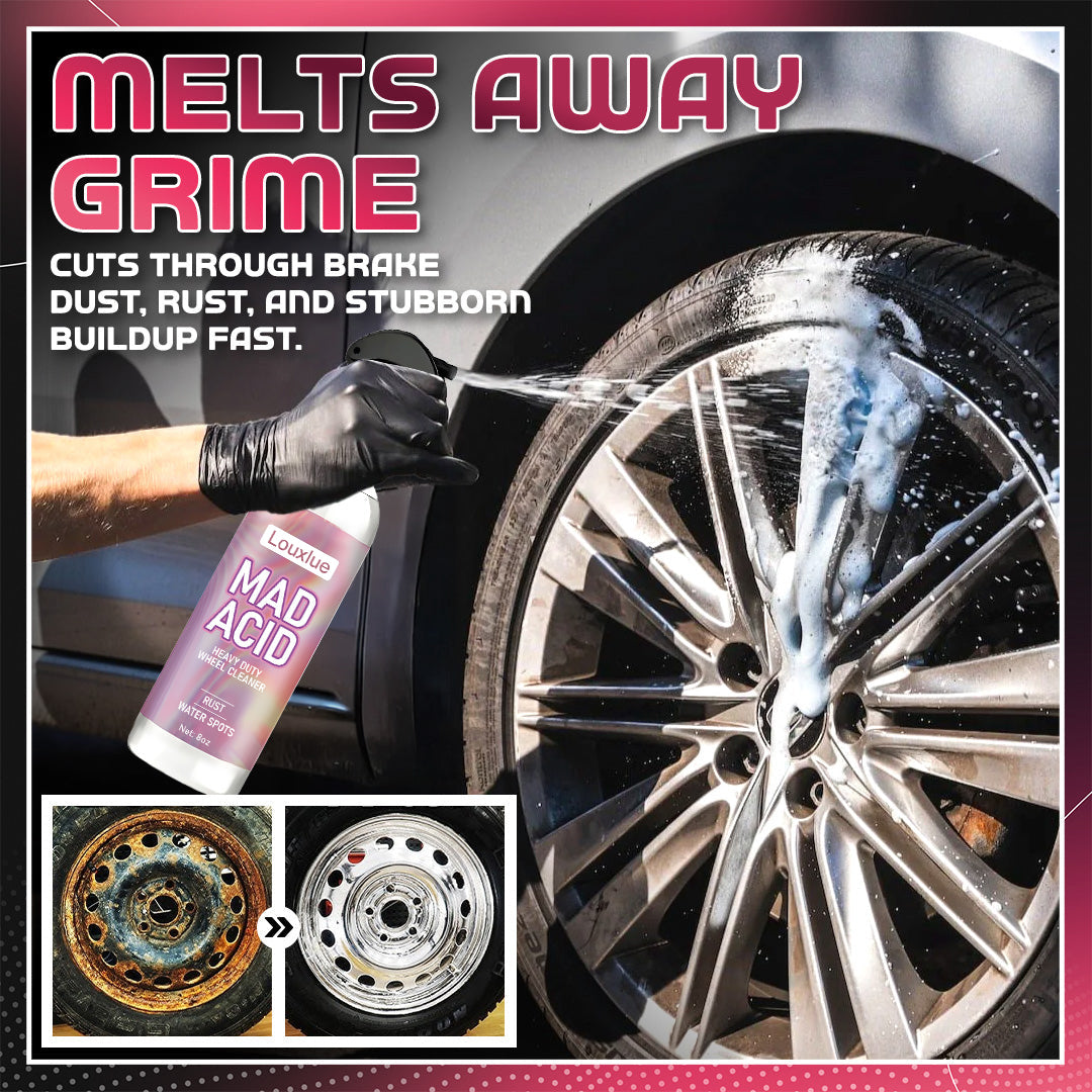 ✨ Louxlue™ Heavy Duty Car & Wheel Cleaner — Rust • Water Spots • Grime — Gone in Seconds