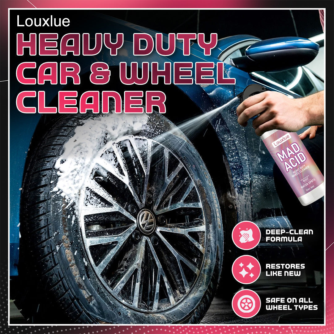 ✨ Louxlue™ Heavy Duty Car & Wheel Cleaner — Rust • Water Spots • Grime — Gone in Seconds