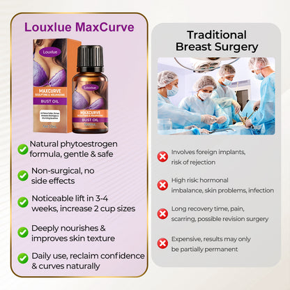 Louxlue®MaxCurve Sculpting & Volumizing Bust Oil 🌸 — Say Goodbye to Sagging & Flat Busts 💖, Get Fuller, Firmer Curves 📈, Non-Surgical ✅, Try It Now! 🔥