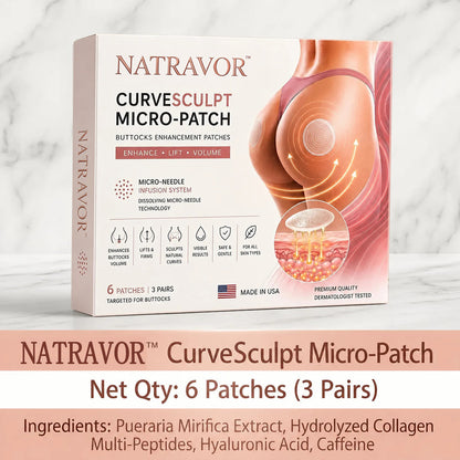 NATRAVOR™ CurveSculpt Micro-Patch ✦ Sculpt • Firm • Smooth Lower Body Curves ✦ Micro-Needle Infusion System