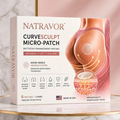 NATRAVOR™ CurveSculpt Micro-Patch ✦ Sculpt • Firm • Smooth Lower Body Curves ✦ Micro-Needle Infusion System