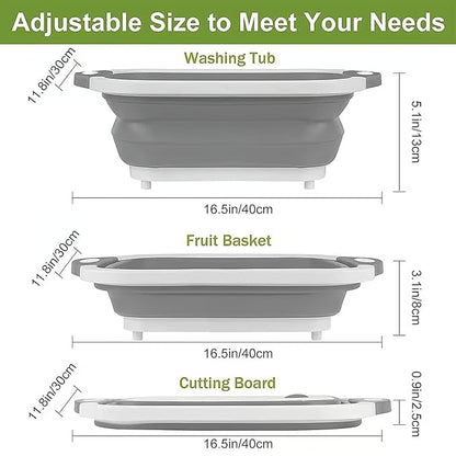 🔥🌡️Last Day Promotion 49% Off🍗🥗BBQ & Meal Prep Tub | Collapsible Prep Tub🍖🏕️