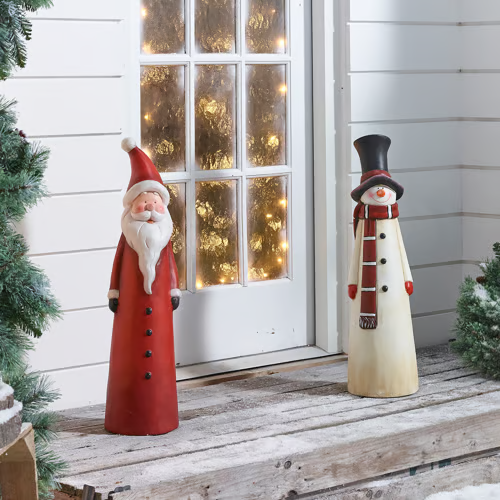 🔥 Black Friday Mega Sale - 🎄Handcrafted Santa & Snowman Figurines