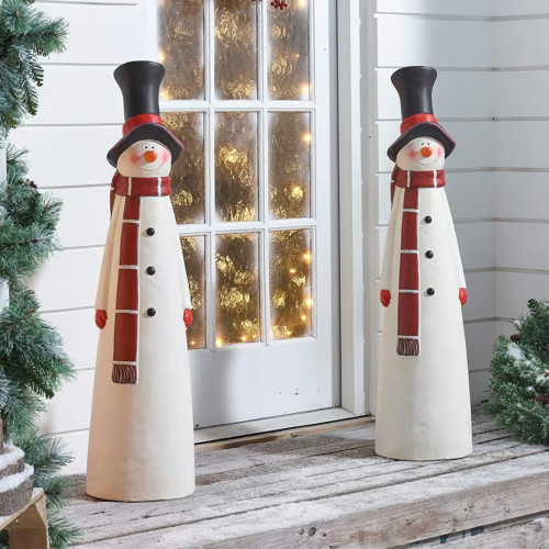 🔥 Black Friday Mega Sale - 🎄Handcrafted Santa & Snowman Figurines