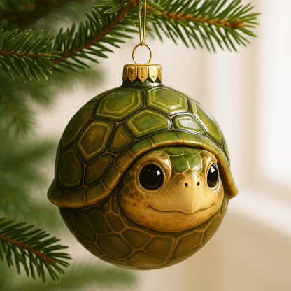 Woodland Animal Hand-Painted Christmas Balls Ornaments