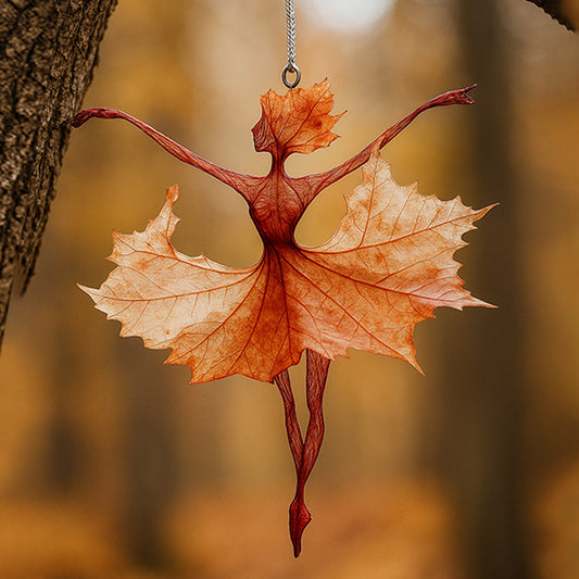 Autumn Leaf Ballerina Ornaments