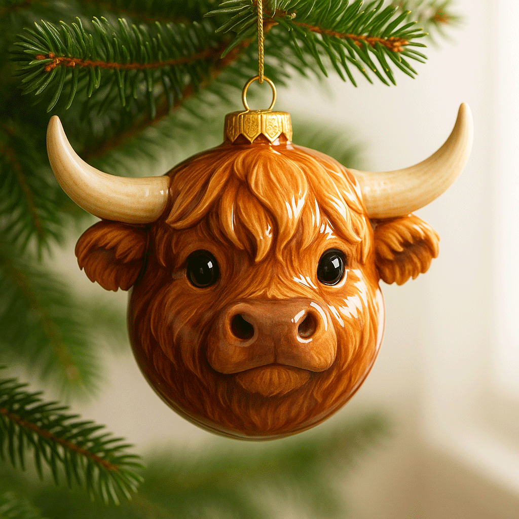 Woodland Animal Hand-Painted Christmas Balls Ornaments