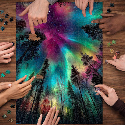 Aurora Forest Jigsaw Puzzle 1000 Pieces