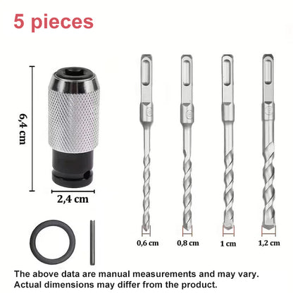 🔧 Rotary hammer adapter with impact drill set