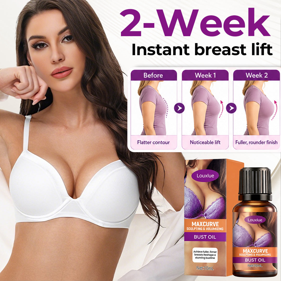 Louxlue®MaxCurve Sculpting & Volumizing Bust Oil 🌸 — Say Goodbye to Sagging & Flat Busts 💖, Get Fuller, Firmer Curves 📈, Non-Surgical ✅, Try It Now! 🔥