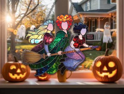 🔥Last Day: BUY 3 GET FREE SHIPPING - 🧙🧹Halloween Witch Suncatcher