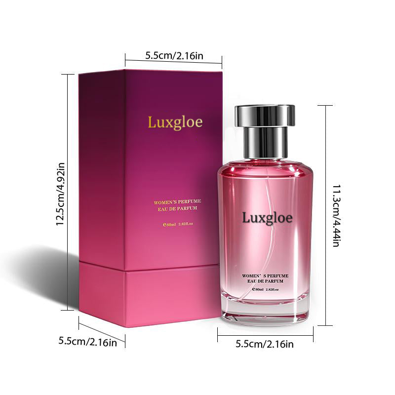 Luxgloe Women's Perfume, Long Lasting Floral Fruity Fragrance with Sicilian Mandarin, Jasmine Absolute & Amber, Daily Scented Perfume, 2.71oz (80ml)