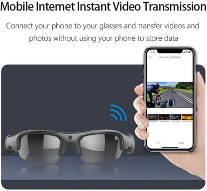 🎥👓Camera Glasses Smart HD 1080P WiFi Sports Glasses with Camera Video 32G(✨3-Year Warranty)