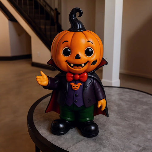 🎃🧛‍♂️ Pumpkin Vampire Kid Figurine