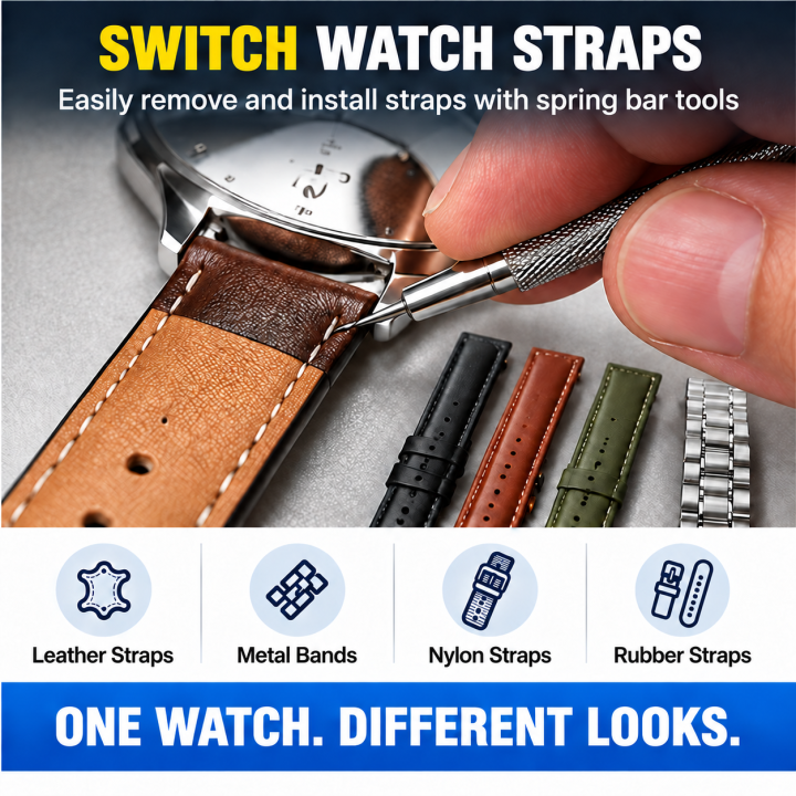 Watch Repair Tool Kit – Link Removal, Battery & Strap Tools