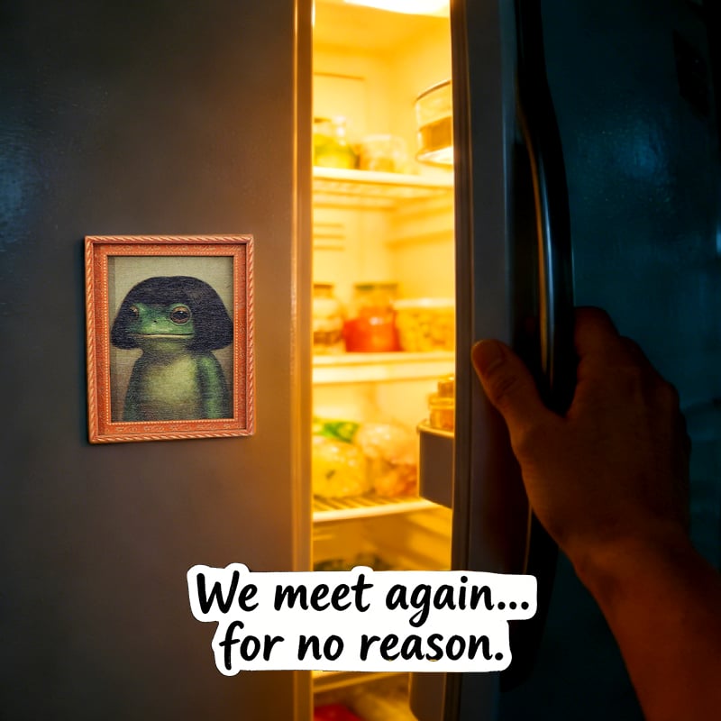 🎄Christmas Sales 49% OFF🤣Funny Vintage Frog Refrigerator Magnet🐸
