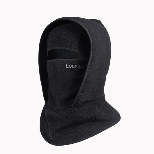 Outdoor Winter Warm Hat Neckband Integrated Cycling Mask Sports Ski Head Cover Neck Windproof Cold One-Piece Pullover Hat
