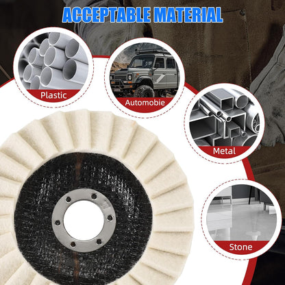 ⚙️2025 New in Hot Sale 49% OFF🔥Wool Polishing Wheels Set for Angle Grinders