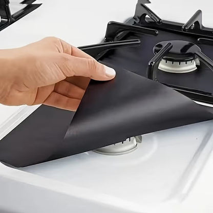 📢📢50% OFF !!⏰🎉 2026 Sale — Over 21,000 Sold! 🥘 Reusable Gas Stove Burner Liners♻️ (Set of 4)