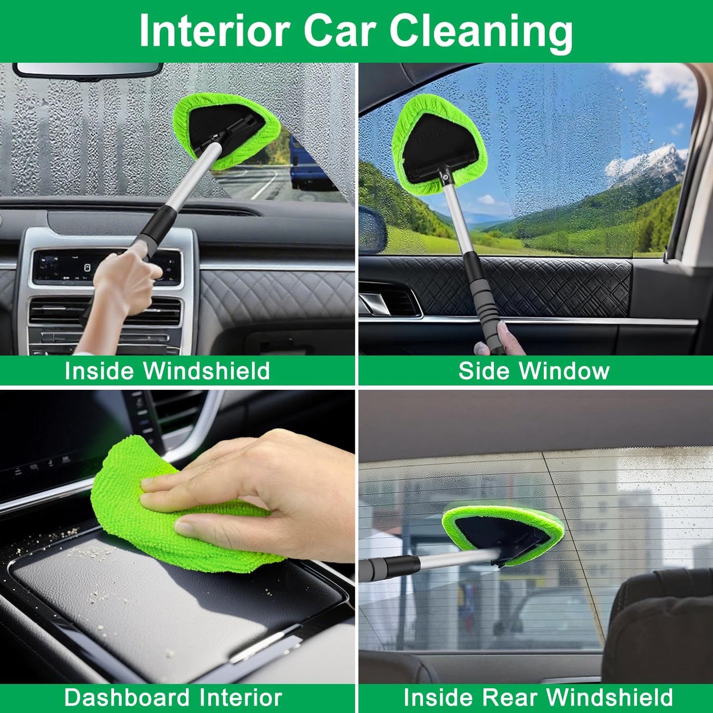 Microfiber Car Window Cleaning Tool