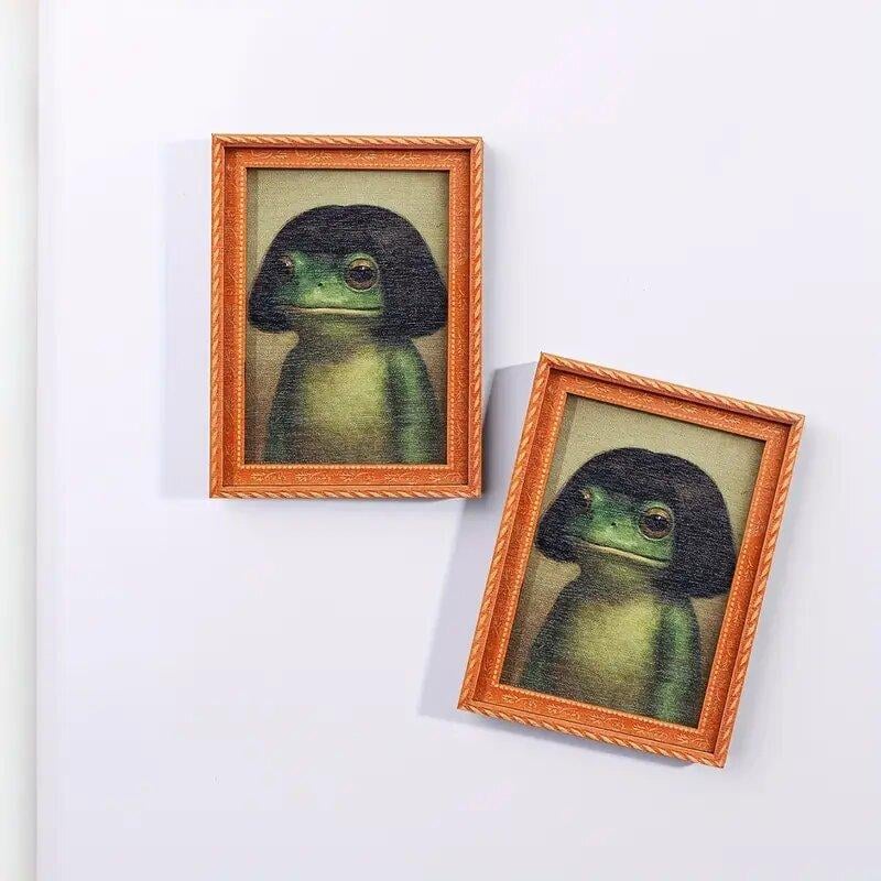 🎄Christmas Sales 49% OFF🤣Funny Vintage Frog Refrigerator Magnet🐸