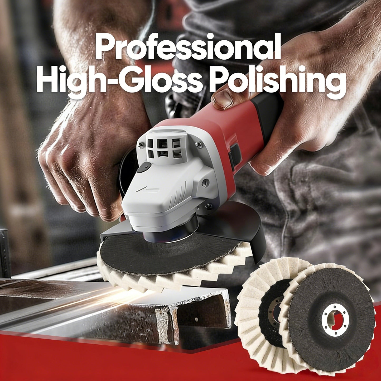 ⚙️2025 New in Hot Sale 49% OFF🔥Wool Polishing Wheels Set for Angle Grinders