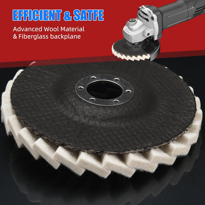 ⚙️2025 New in Hot Sale 49% OFF🔥Wool Polishing Wheels Set for Angle Grinders