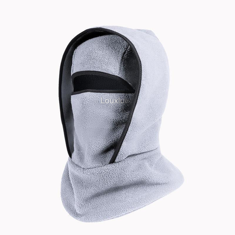 Outdoor Winter Warm Hat Neckband Integrated Cycling Mask Sports Ski Head Cover Neck Windproof Cold One-Piece Pullover Hat
