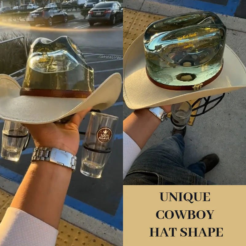 🔥Last Day 50% OFF🤠Cowboy Hat Bottle Holder – Refillable Design
