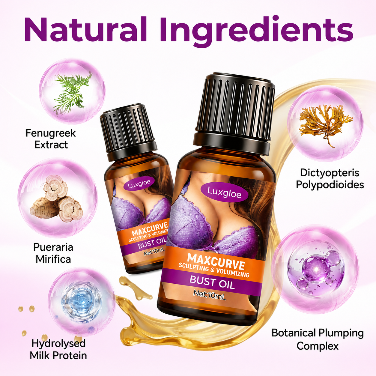 Luxgloe® MaxCurve Sculpting & Volumizing Bust Oil
